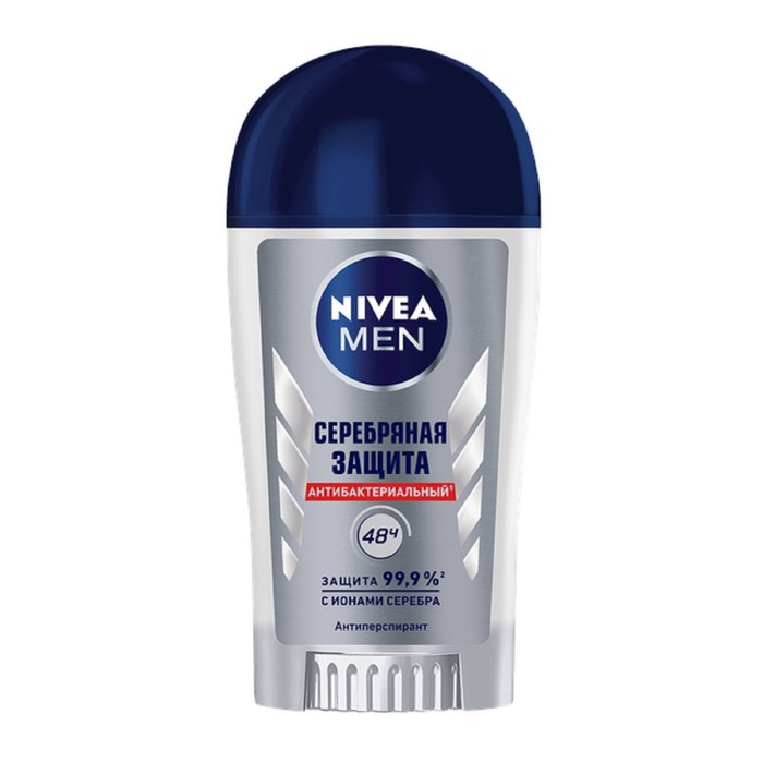 Дезодорант-антиперспирант Nivea for Men &quot;Серебряная защита&quot;, стик, 40 мл,