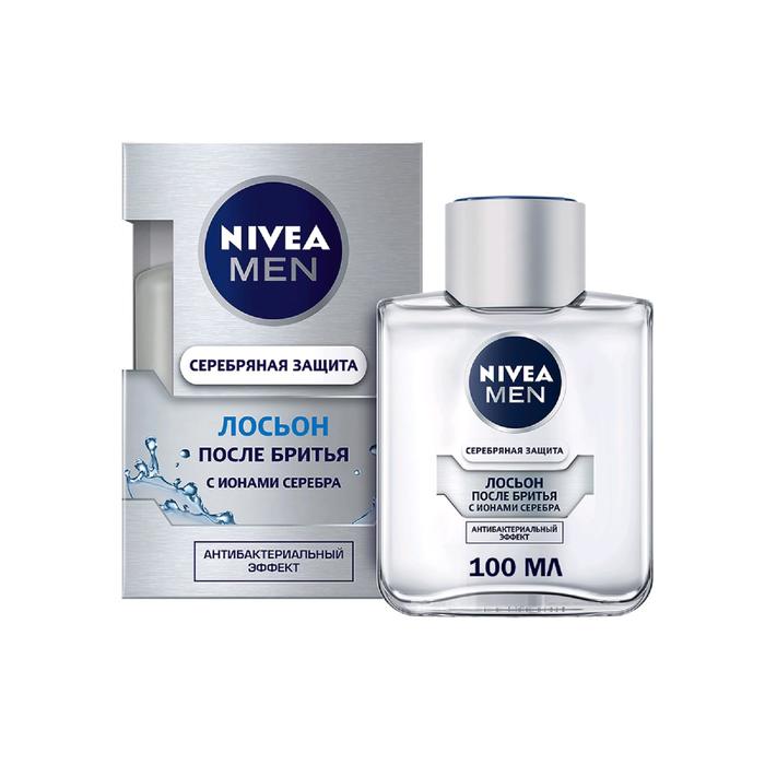 Лосьон после бритья Nivea for Men &quot;Серебряная защита&quot;, 100 мл, коробка 24 шт.