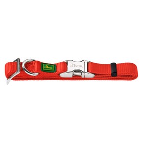 Ошейник нейлоновый для собак  Hunter ALU-Strong L, 45-65 см, с металлической застежкой, красный   15