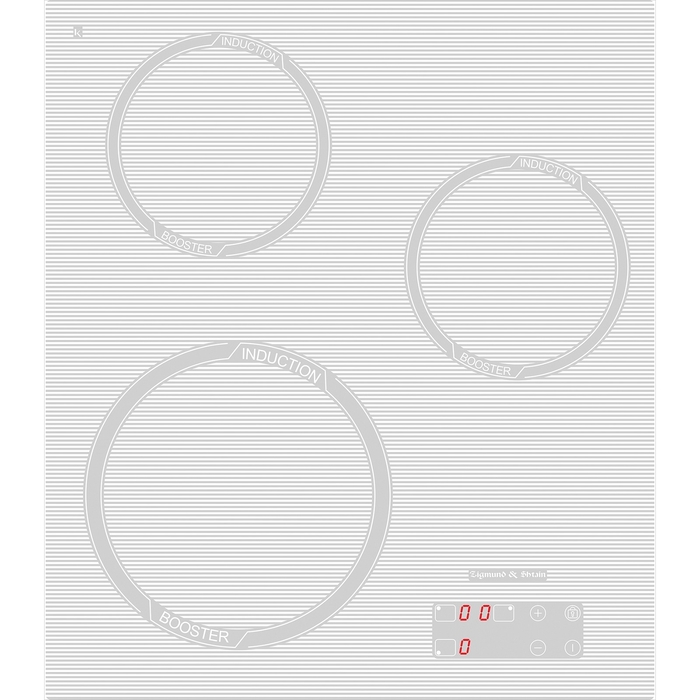 Варочная поверхность Zigmund &amp; Shtain CIS 029.45 WX, электрическая, 3 конфорки, белый