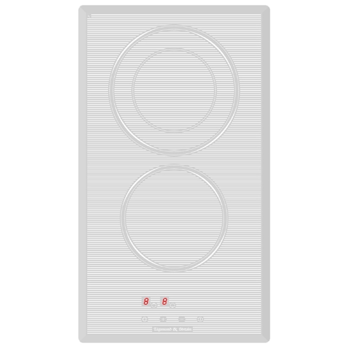 Варочная поверхность Zigmund &amp; Shtain CNS 129.30 WX, электрическая, 2 конфорки, белый