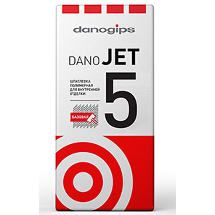 Шпатлёвка финишная полимерная для внутренней отделки Dano Jet 5, 25 кг (42 шт/пал)