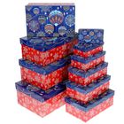 Набор коробок 10 в1 "Узорные шарики", 12 х 7 х 4 см - 32,5 х 20 х 12,5 см