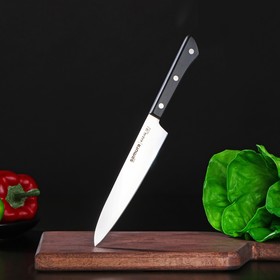 Нож Samura HARAKIRI универсальный, лезвие 15 см, чёрная рукоять, сталь AUS-8