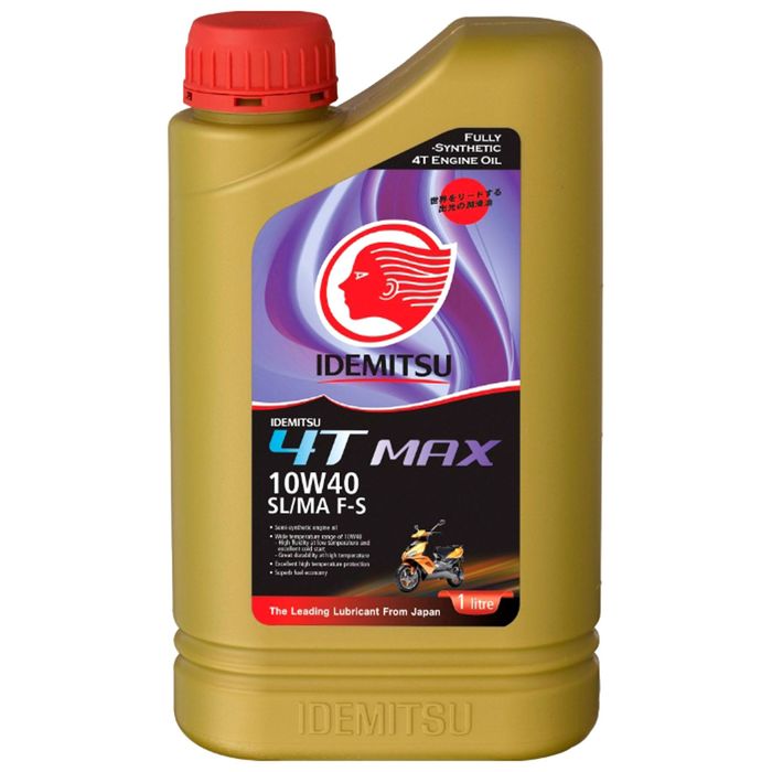 Моторное масло Idemitsu 4T Max 10W-40 SL/МА Fully-Synthetic, 1 л