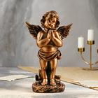 Статуэтка "Ангел в молитве", бронзовый цвет, 33 см - фото 3550809