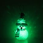 Игрушка световая "Снеговик" (батарейки в комплекте) 6х13 см, 1 LED RGB, СИНИЙ