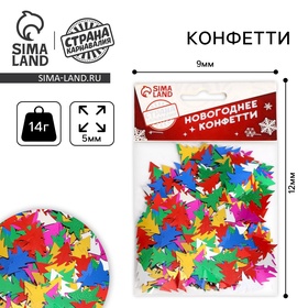 Конфетти «Праздничное конфетти» ёлочки 14 гр в Донецке