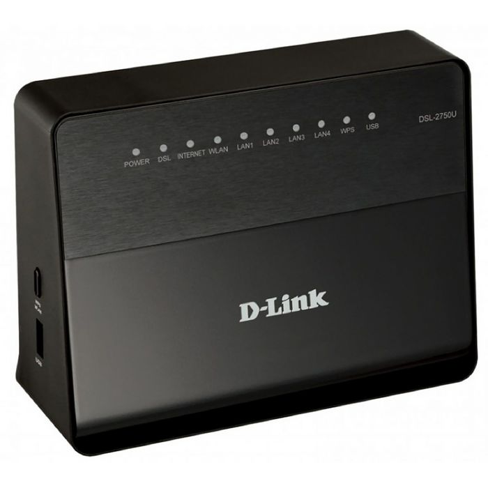 Маршрутизатор беспроводной D-Link DSL-2750U/RA/U3A ADSL Annex A/L/M
