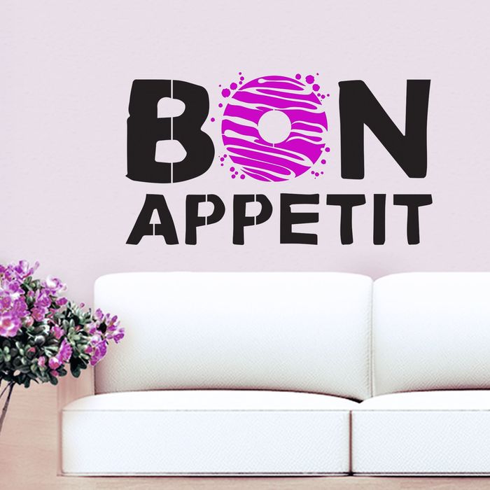 Интерьерная наклейка‒трафарет Bon appetit, 47 х 32 см