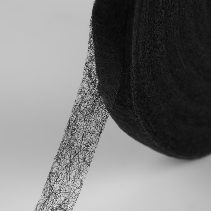 Паутинка клеевая, 10 мм, 73 ± 1 м, цвет чёрный - фото 834584