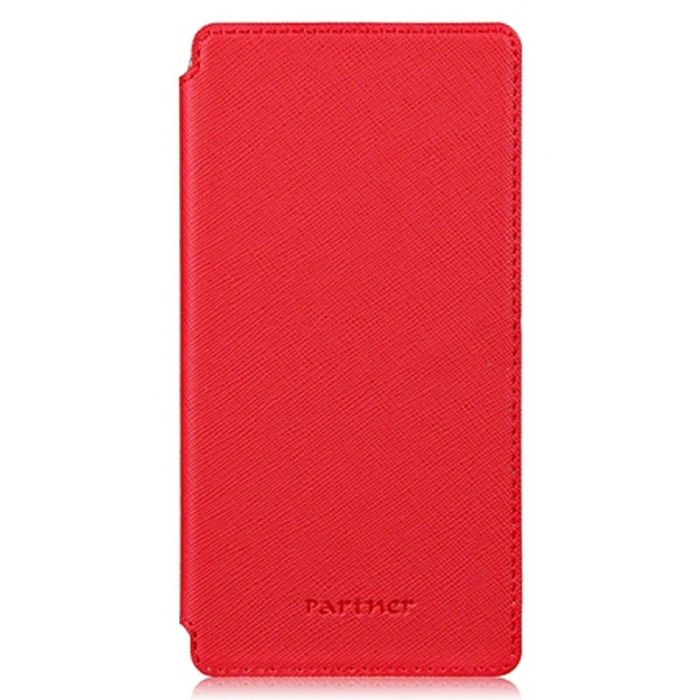 Чехол Partner Book-case 4,5&quot;, красный  (размер 7*13.5 см)