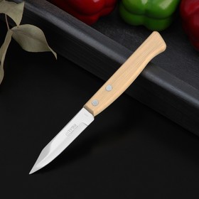 {{photo.Alt || photo.Description || 'Нож кухонный «Ретро», для овощей, лезвие 8 см, с деревянной ручкой, цвет МИКС'}}