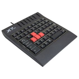 Клавиатура A4Tech X7-G100, игровая, блоковая, проводная, мембранная, 62 клавиши, USB, чёрная 1588604