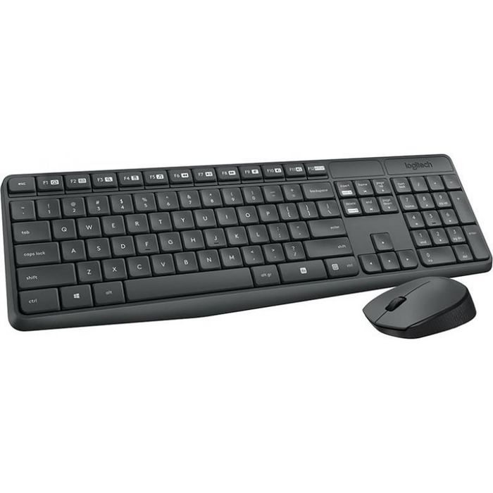 Комплект Logitech MK235, клавиатура + мышь, черный