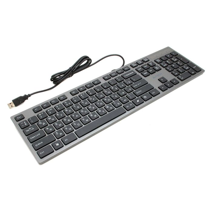 Клавиатура A4 KV-300H, серый/черный, USB