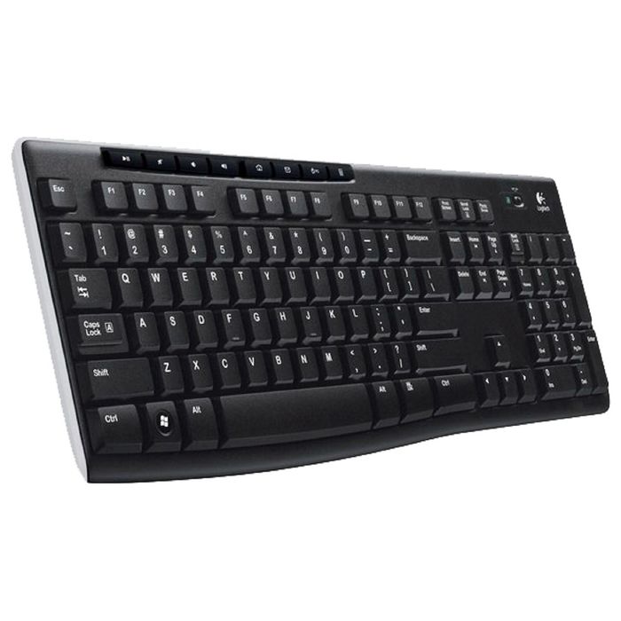 Клавиатура Logitech K270, черный/белый