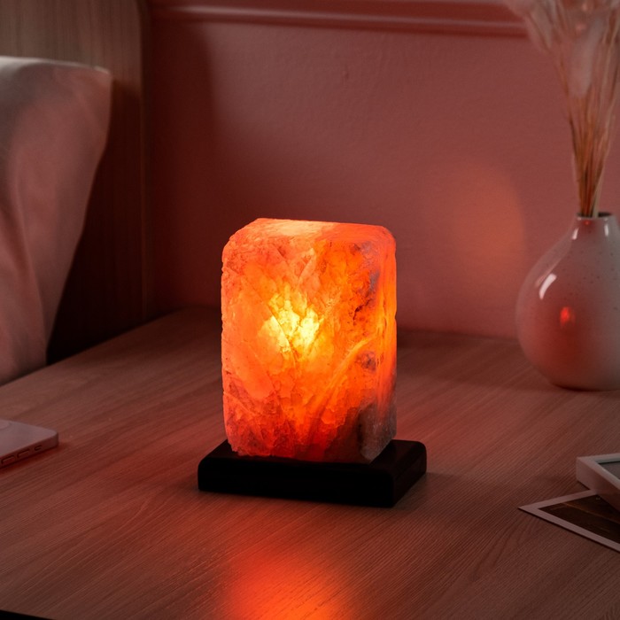 Соляная лампа "Рассвет", цельный кристалл, 20 см, 1-2 кг - фото 539417