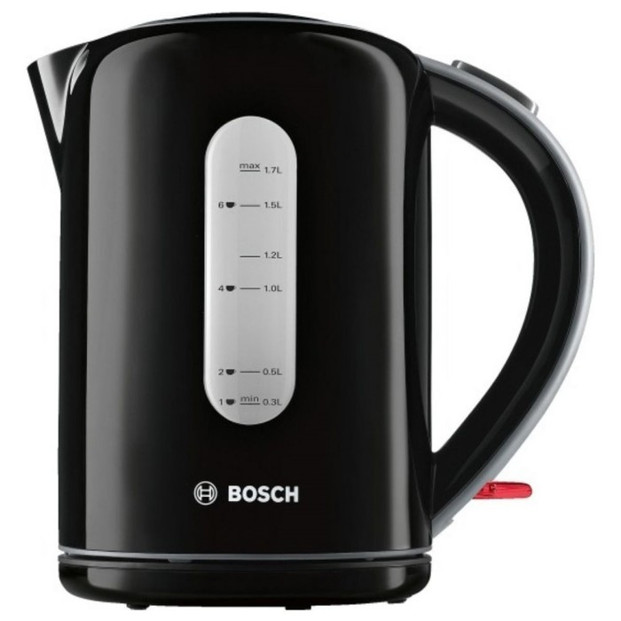 Чайник электрический Bosch TWK7603, 3000 Вт, 1.7 л, черный