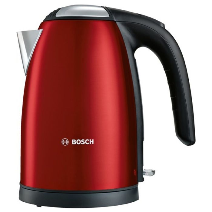 Чайник электрический Bosch TWK7804, 2200 Вт, 1.7 л, красный