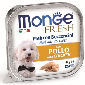 Влажный корм Monge Dog Fresh для собак, курица, ламистер, 100 г