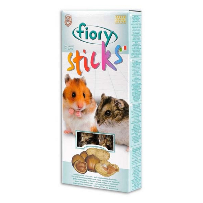 Лакомство для хомяков FIORY Sticks, с орехами, 2х50 г