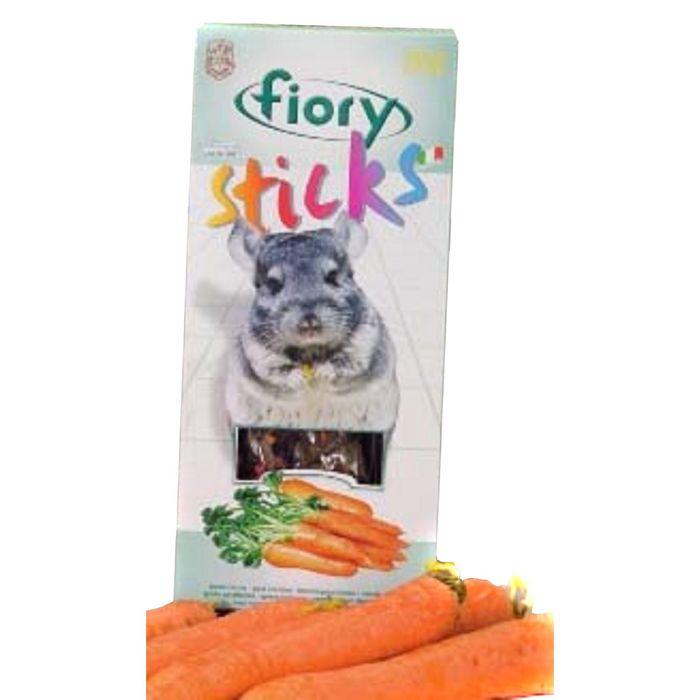 Лакомство для шиншилл FIORY Sticks, с морковью, 2х40 г