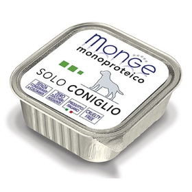 Влажный корм Monge Dog Monoproteico Solo для собак, паштет из кролика, ламистер, 150 г