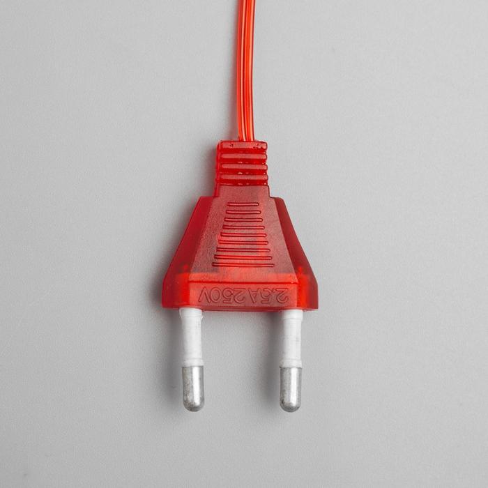 Фигура "Звезда красная ёлочная" 22Х22 см, пластик, 30 LED, провод 2 м, 240V КРАСНЫЙ