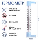 Термометр оконный, мод.ТСН-15, от -50°С до +60°С, на "гвоздике", упаковка пакет, микс - фото 170905