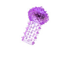 Вибронасадка на палец Toyfa, TPE, фиолетовая, 6,5 см - фото 8027670