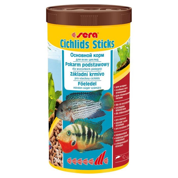 Палочки для цихлид Sera Cichlids Sticks, 1 л, 210 г