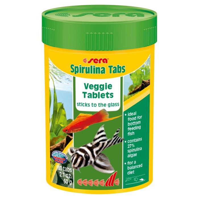 Корм для рыб растительный Spirulina Tabs 100 таб., 100 мл, 60 г