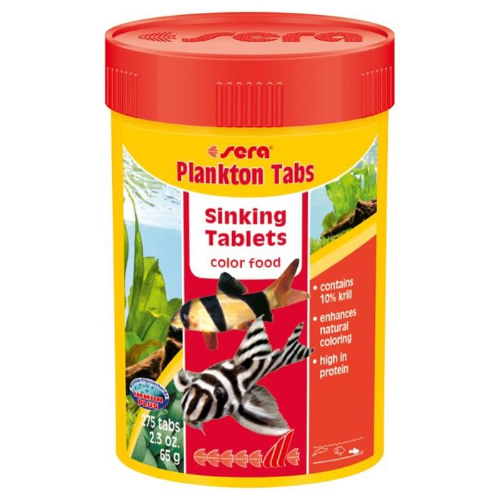 Корм для рыб универсальный Sera Plankton Tabs 100 мл, 65 г