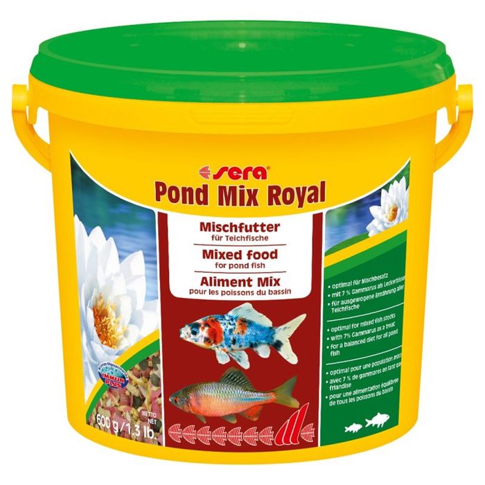 Корм Sera Pond Mix Royal для прудовых рыб универсальный, 3.8 л, 600 г