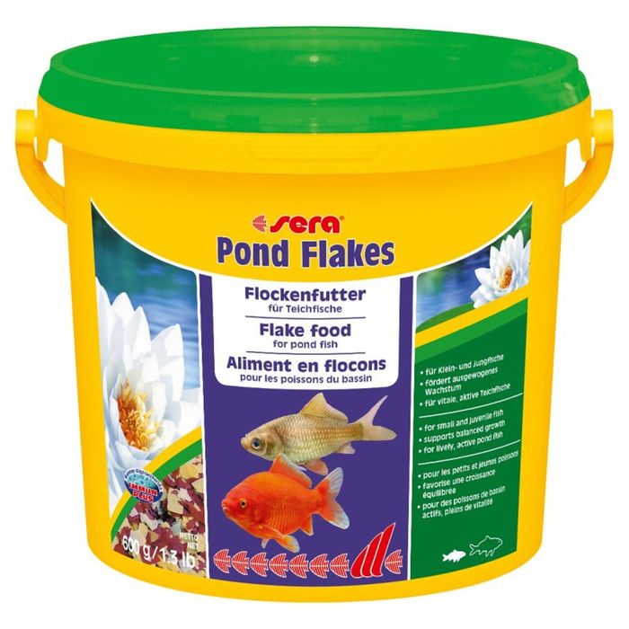 Корм Sera Pond Flakes для прудовых рыб, 3,8 л, 600 г