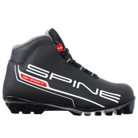 Ботинки лыжные Spine Smart 457, SNS, искусственная кожа, цвет чёрный, лого белый, размер 33 в Донецке