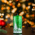 Свеча пеньковая новогодняя, зелёная - фото 9271137