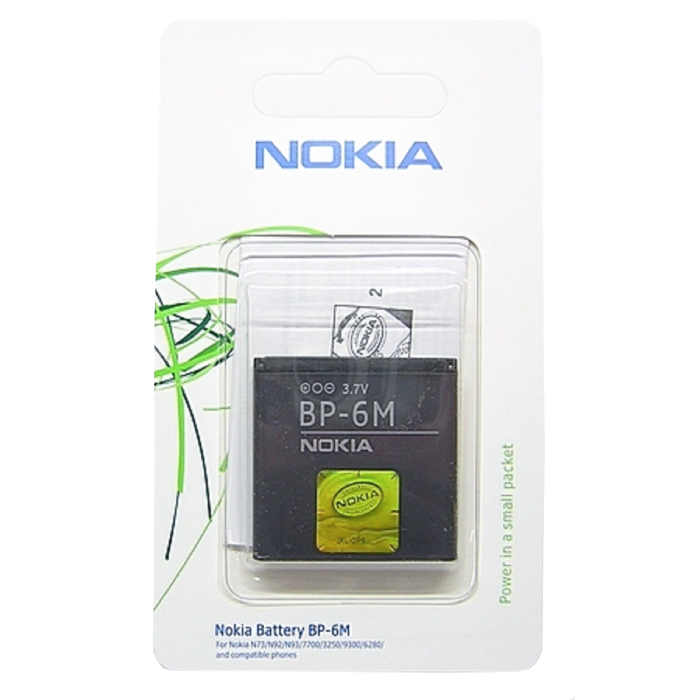 Аккумулятор NOKIA BP-6M 3250/6233/6280/9300 N73/77