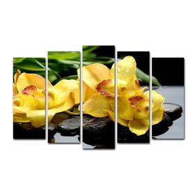 {{photo.Alt || photo.Description || 'Картина модульная на подрамнике &quot;Жёлтые орхидеи&quot; 125*80 см'}}