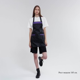 Apron a hair "Master", the color black and purple