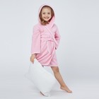 Халат махровый для девочки, рост 110-116 см, цвет розовый К07 - фото 8295372