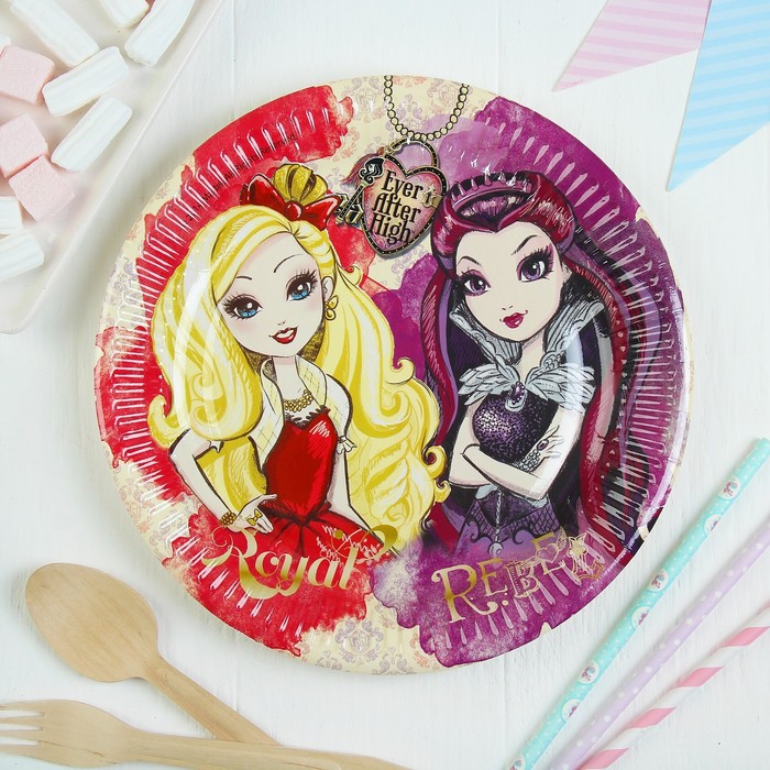 Тарелки &quot;Эвер Афтер Хай&quot;  23см (набор 8 шт) / Ever After High