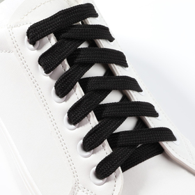{{photo.Alt || photo.Description || 'Шнурки для обуви, пара, плоские, 9 мм, 120 см, цвет чёрный'}}