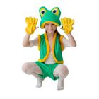 Карнавальный костюм "Лягушка-квакушка", шапка, жилет, шорты, перчатки, 3-5 лет, рост 104-116 см - фото 891739