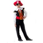 Карнавальный костюм «Отважный пират», 5-7 лет, рост 122-134 см - фото 177381