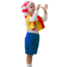 Карнавальный костюм "Буратино", 5-7 лет, колпак, курточка, шарфик, бриджи, рост 122-134 см в Донецке