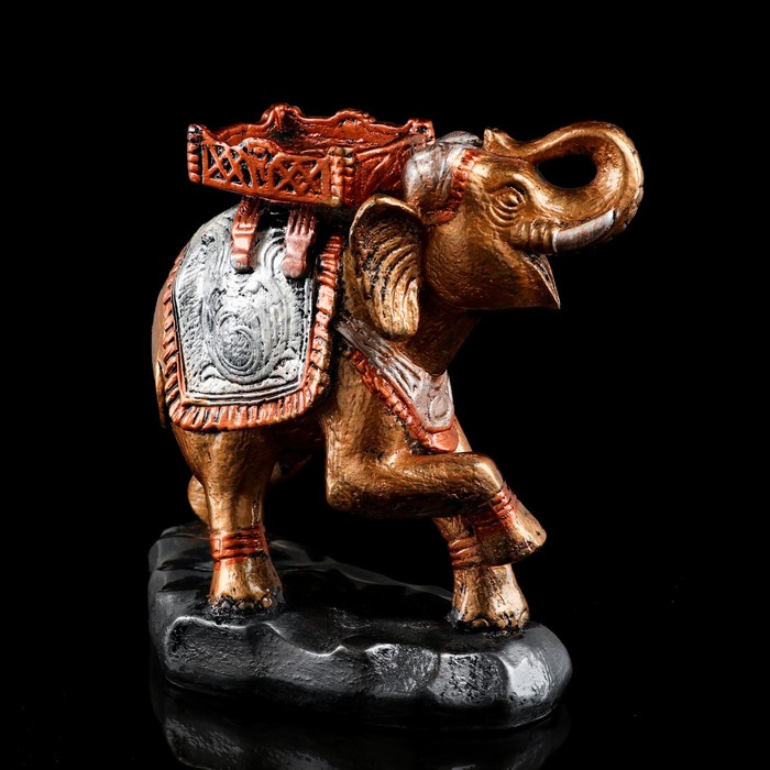 Сувенир "Слон" бронзовый цвет, 24 см, микс