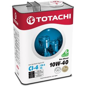 Масло моторное  Totachi Eco Diesel Semi-Synthetic SL 10W-40, 4 л 1650488