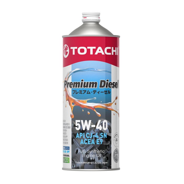 Моторное масло Totachi Premium Diesel Fully Synthetic CJ-4/SM 5W-40, 1 л